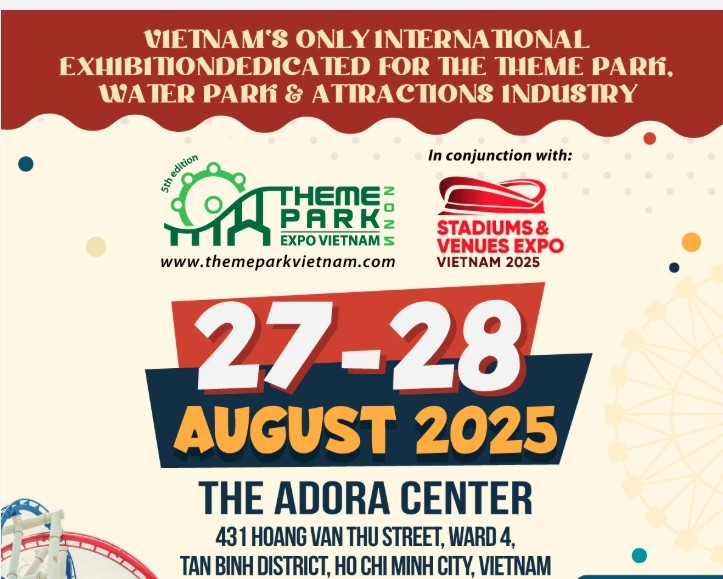 100 local and foreign enterprises to attend Theme Park Vietnam Expo 2025